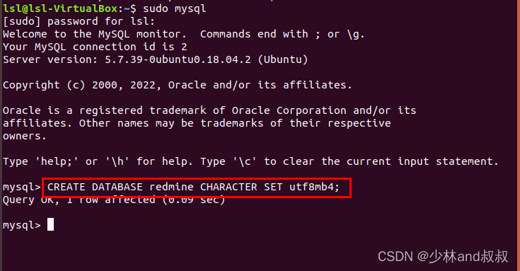 Installing redmine software on ubuntu18.4 (1) - database creation and ruby ​​installation