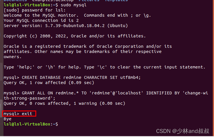 Installing redmine software on ubuntu18.4 (1) - database creation and ruby ​​installation