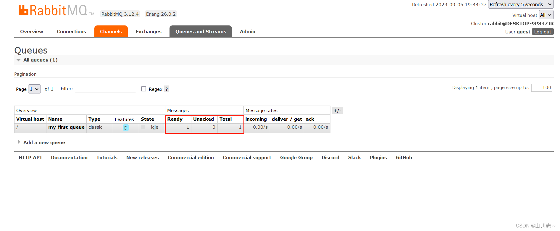 Installation and use of RabbtiMQ in Springboot! ! !
